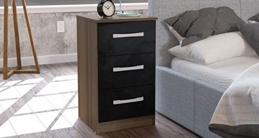 3 Drawers Bedside Table