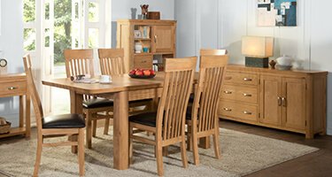 Annaghmore Treviso Solid Oak Dining Room