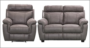 Baxter Grey Recliner Sofa