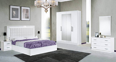 Dima Mobili Luna White Bedroom