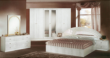 Dima Mobili Salwa Marble Black and White Bedroom