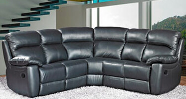 Furniture Link Ashton Black Leather Sofas