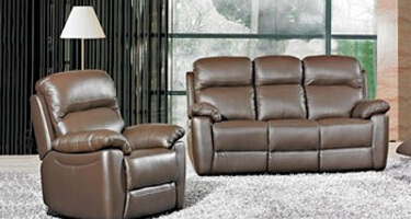 Furniture Link Ashton Brown Leather Sofas