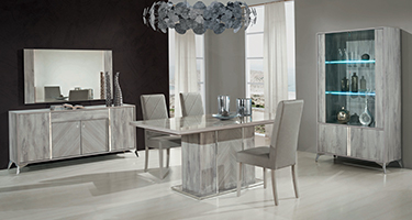 H2O Design Alexa Light Grey Italian Dining Room
