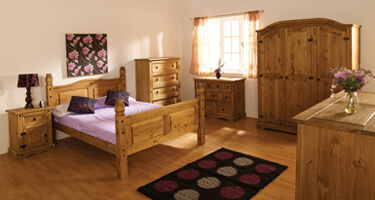Seconique Corona Pine Bedroom
