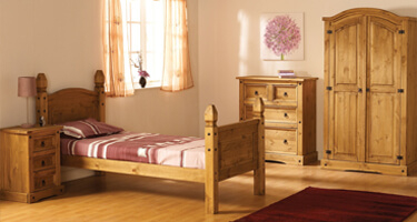 Seconique Corona Waxed Pine Bedroom