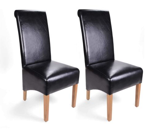Roll back 2025 leather dining chairs