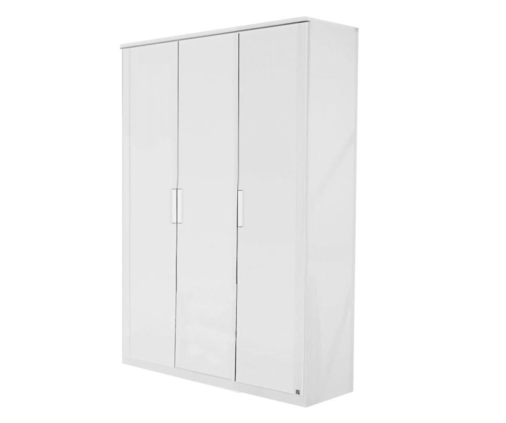 Rauch Rivera Alpine White 3 Door Wardrobe with Cornice (W136cm)