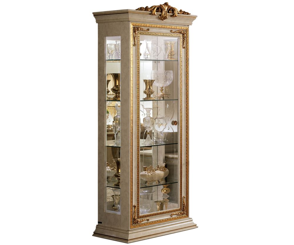 Arredoclassic Leonardo Italian 1 Door Display Cabinet