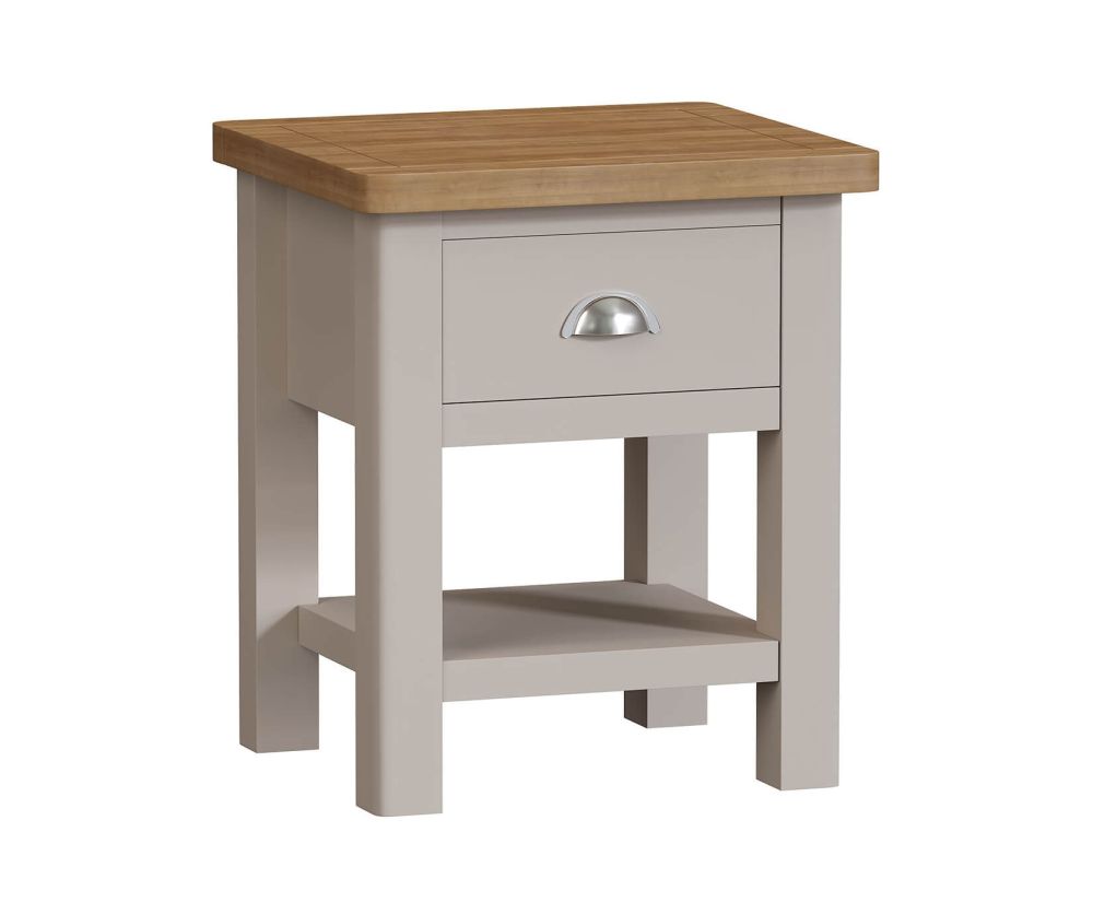 FD Essential Rochdale Painted 1 Drawer Lamp Table