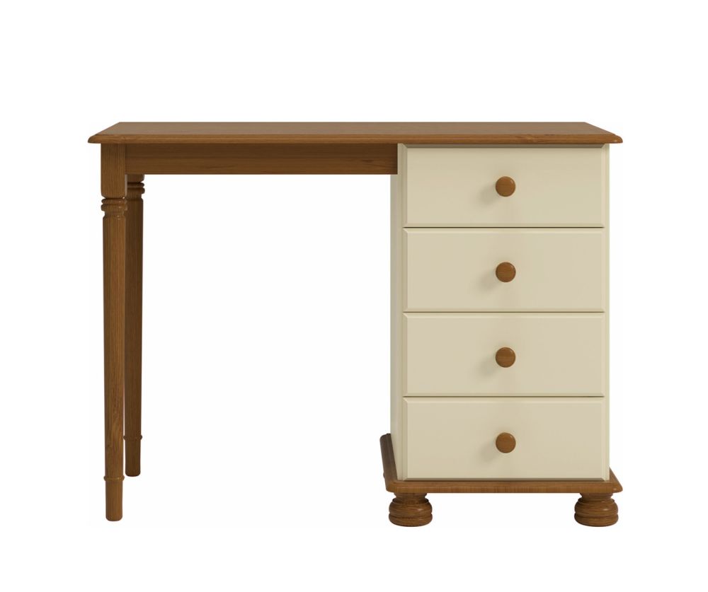 FTG Richmond Cream and Pine 4 Drawer Dressing Table