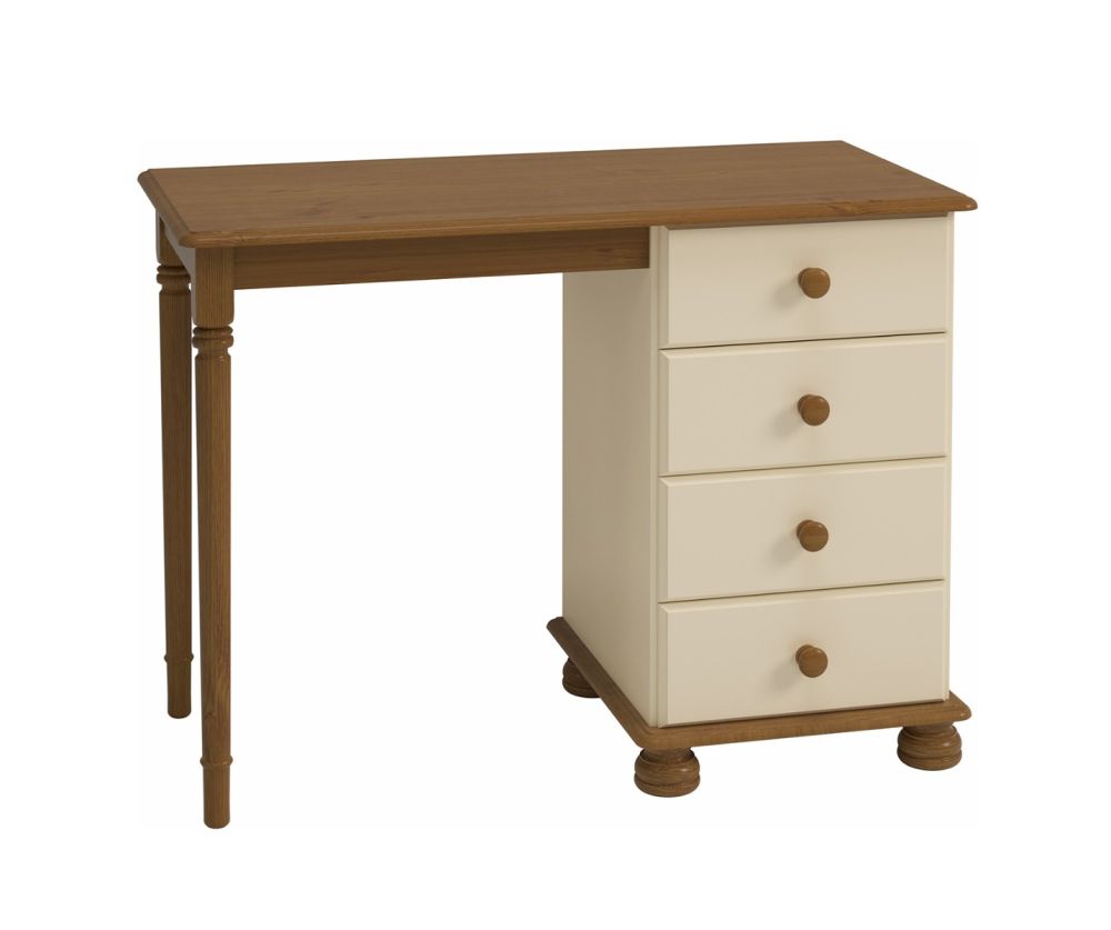 FTG Richmond Cream and Pine 4 Drawer Dressing Table