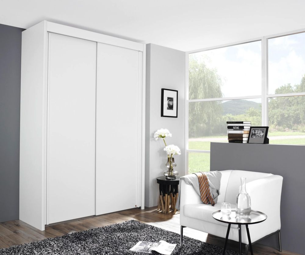 Rauch Imperial Alpine White 2 Door Sliding Wardrobe (W151cm)