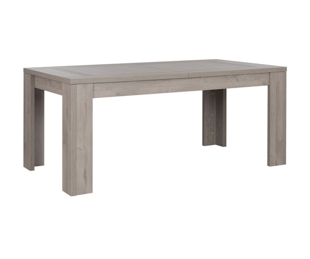Gami Boston Light Grey Oak Rectangular Extension Dining Table