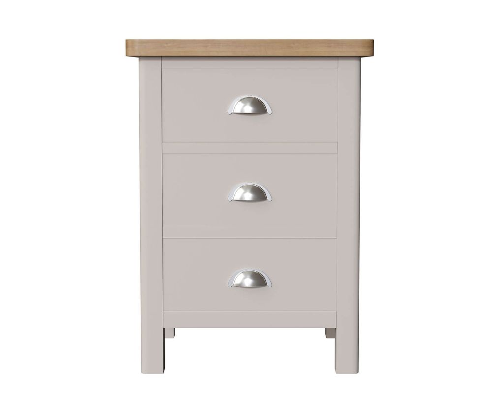 FD Essential Rochdale Painted 3 Drawer Bedside Cabinet