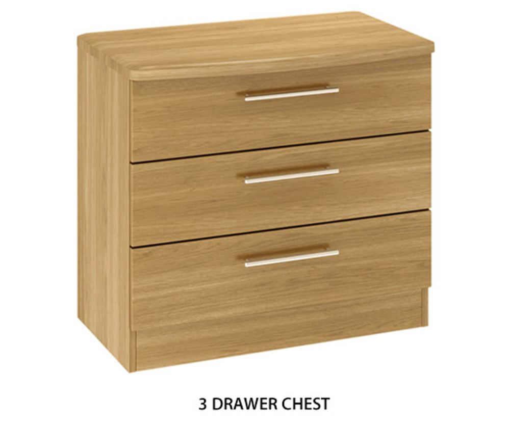 Welcome Furniture Sherwood Wooden 3 Drawer Chest