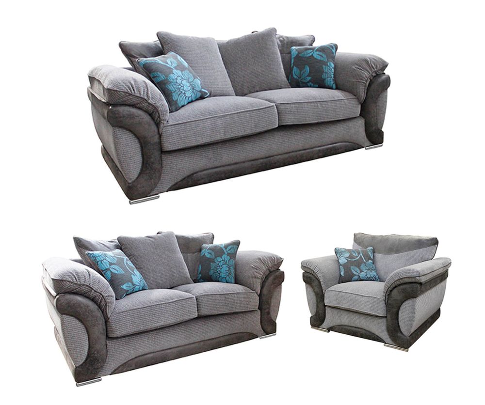 Buoyant Upholstery Omega 3+2+1 Fabric Sofa Set