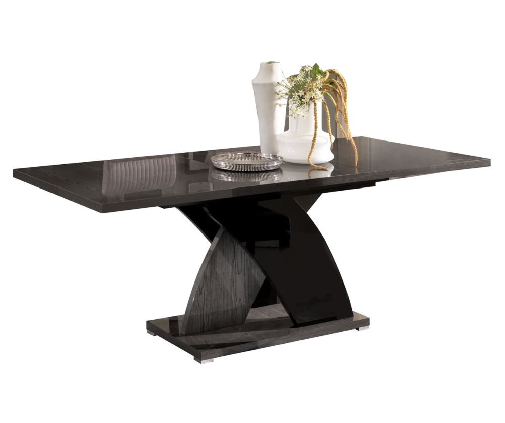 SM Italia Metropol Grey Rectangular Extension Dining Table Only