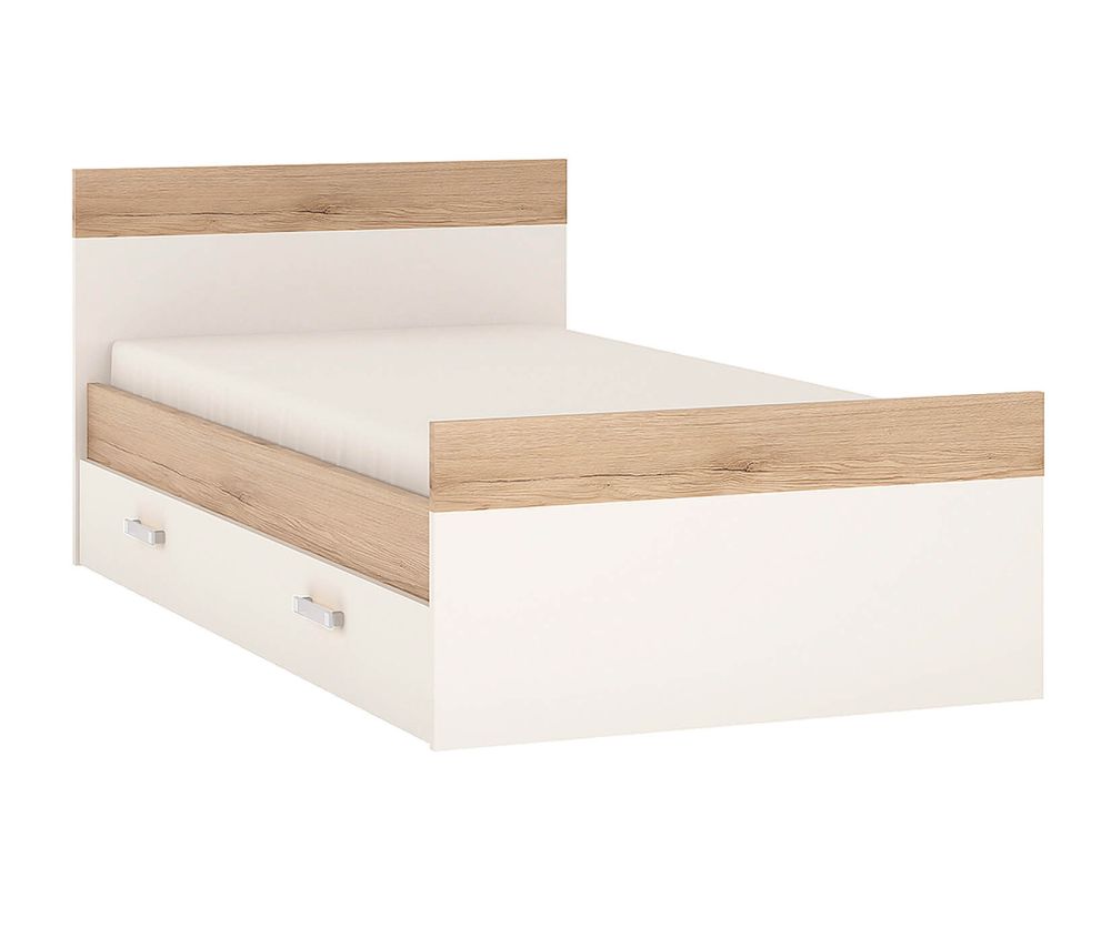 FTG 4Kids Single Bed with Under Drawer with Opalino Handles