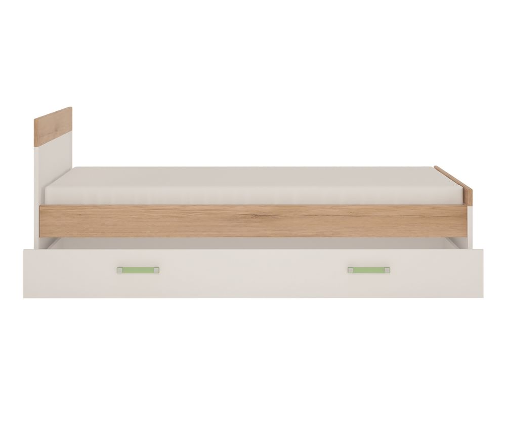 FTG 4Kids Single Bed with Under Drawer with Lemon Handles