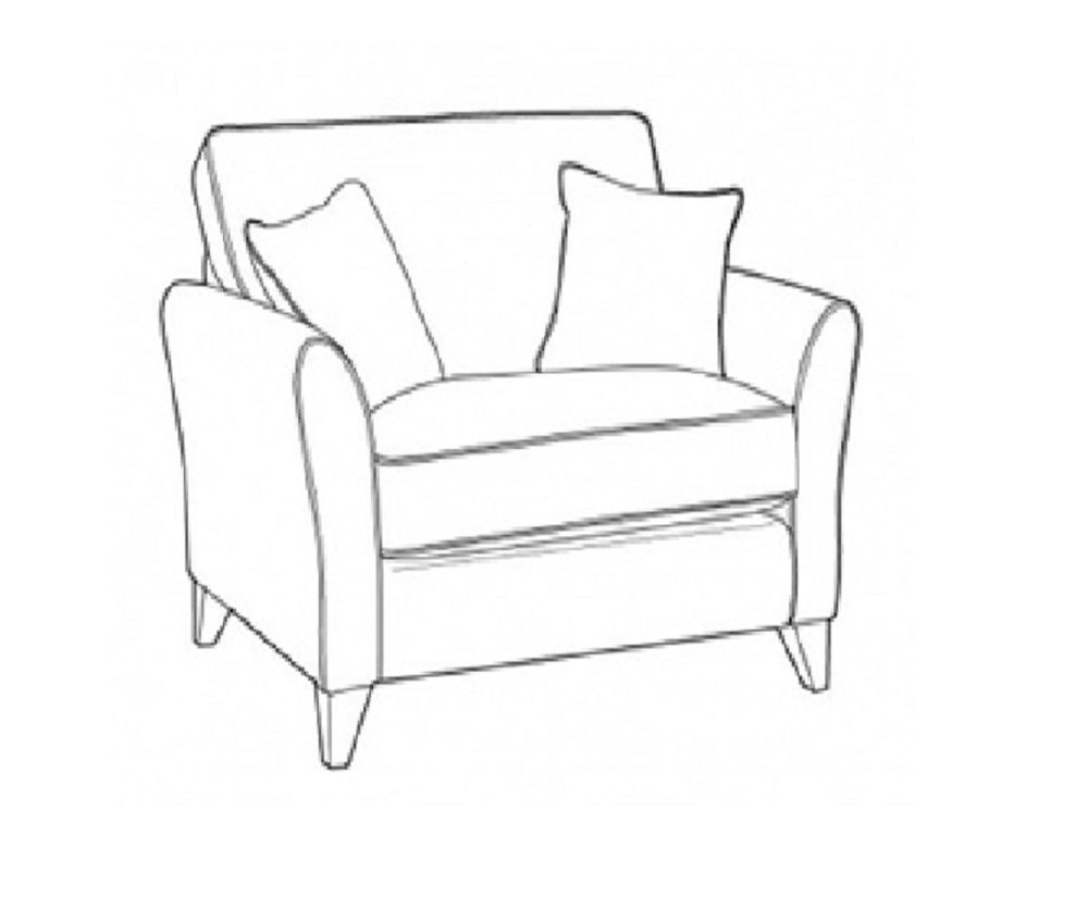 Buoyant Upholstery Fairfield Fabric Love Chair