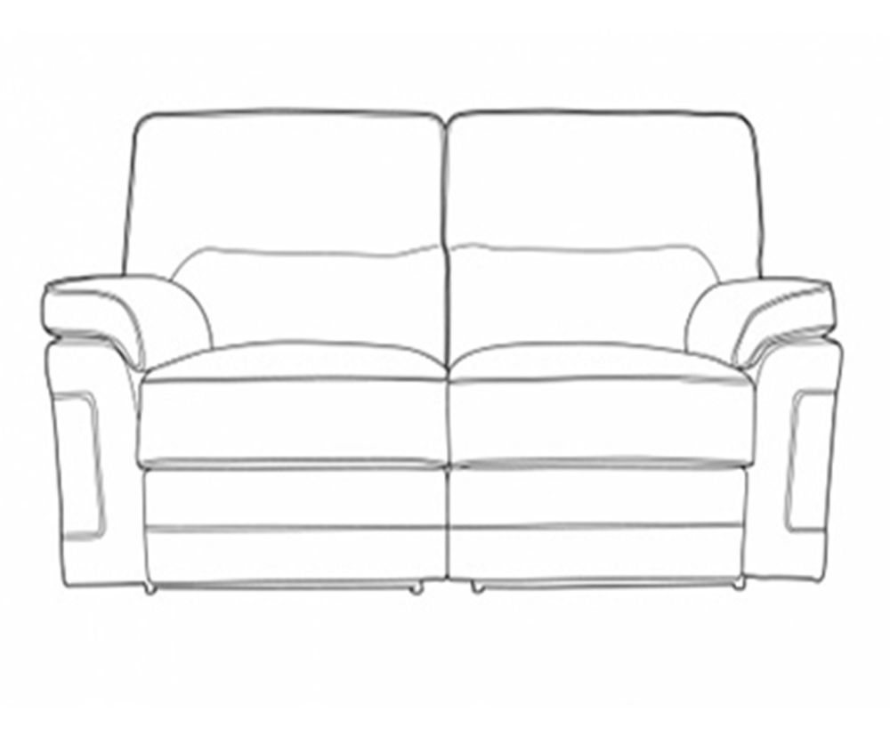 Buoyant Upholstery Plaza Fabric Recliner 2 Seater Sofa