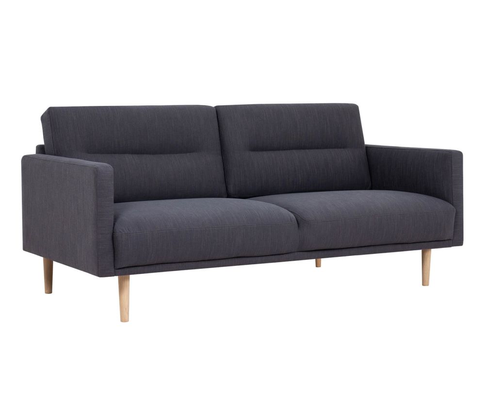 FTG Larvik Antracit 2.5 Seater Sofa with Oak Legs
