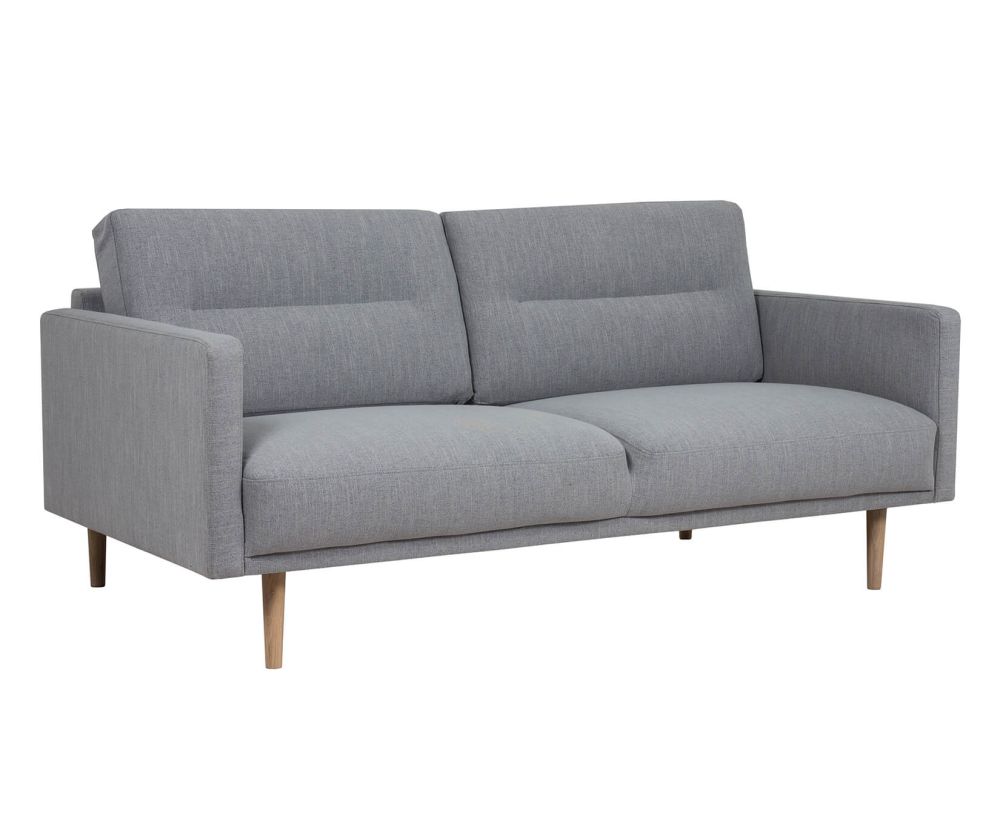 FTG Larvik Grey 2.5 Seater Sofa with Oak Legs