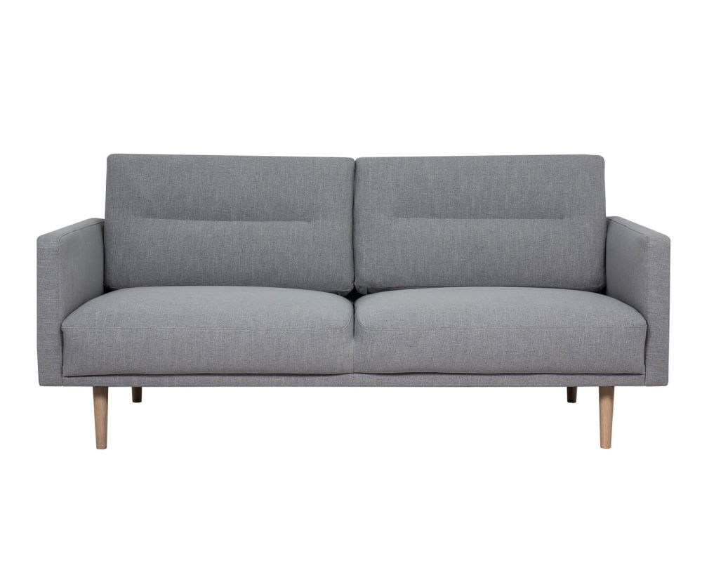 FTG Larvik Grey 2.5 Seater Sofa with Oak Legs