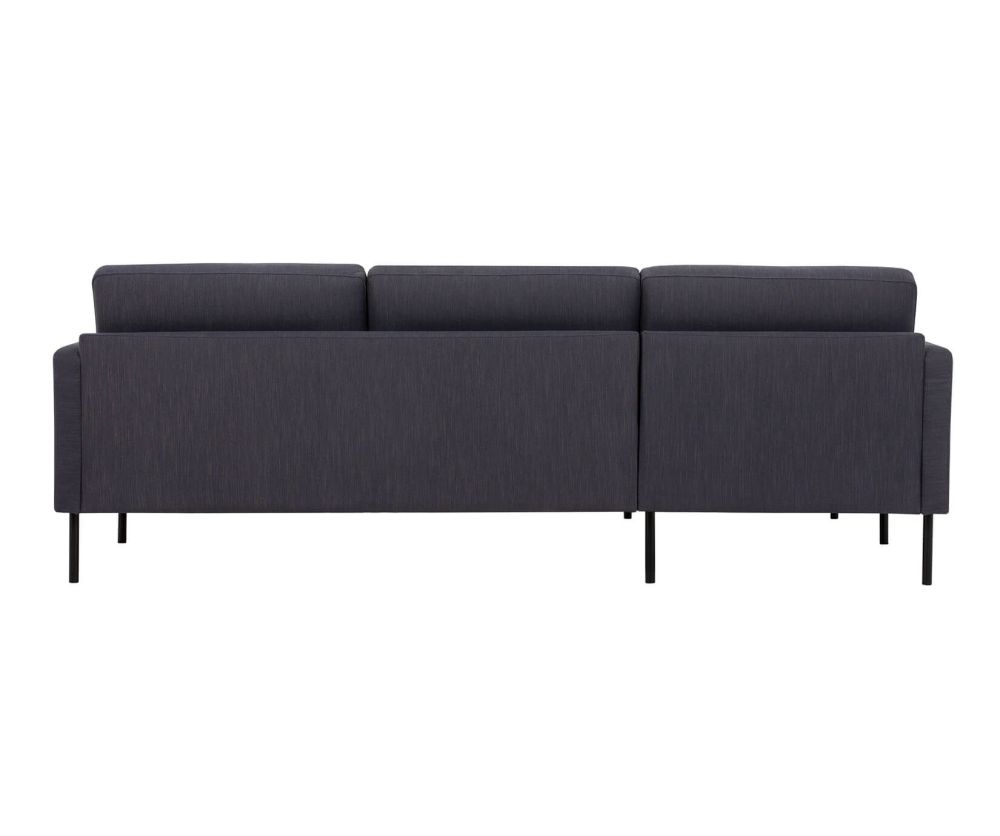 FTG Larvik Antracit Chaiselongue Sofa (LH) with Black Legs