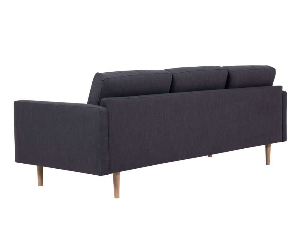 FTG Larvik Antracit Chaiselongue Sofa (LH) with Oak Legs
