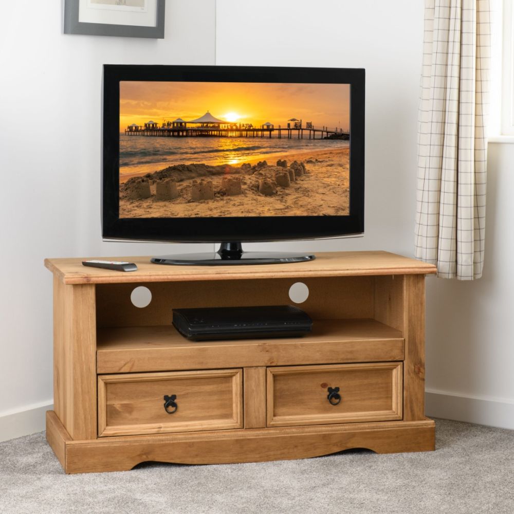 Seconique Corona Pine Flat Screen TV Unit 