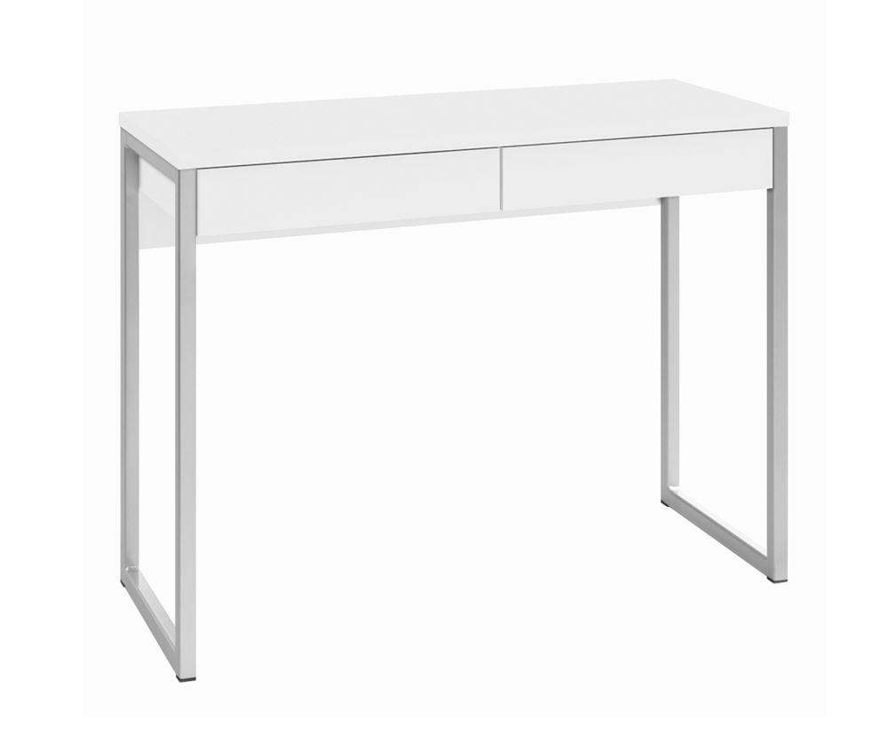 FTG Function Plus White High Gloss 2 Drawers Desk