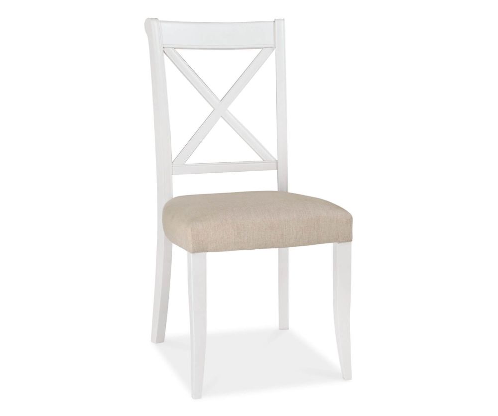 Bentley Designs Hampstead Two Tone X Back Dining Chair in Pair