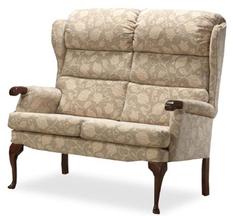 Royams Bristol Fabric High Back 2 Seater Sofa