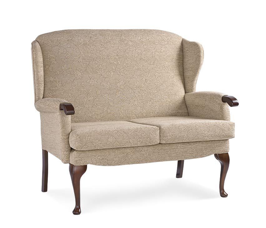 Royams Appleby Fabric High Back 2 Seater Sofa 