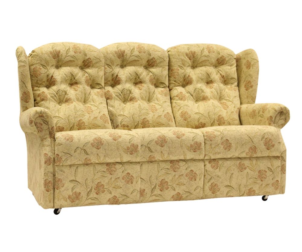 Cotswold Abbey Petite Upholstered Fabric 3 Seater Sofa