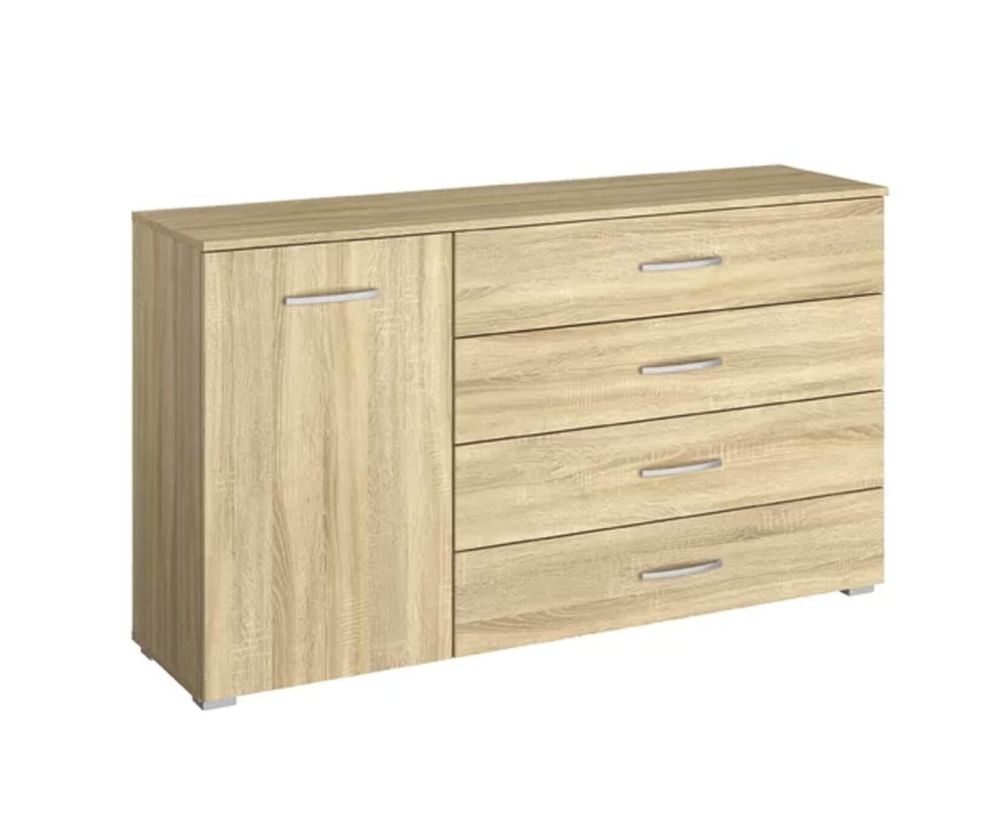 Rauch Aditio 1 Door 4 Drawer Chest with Sanremo Oak Front