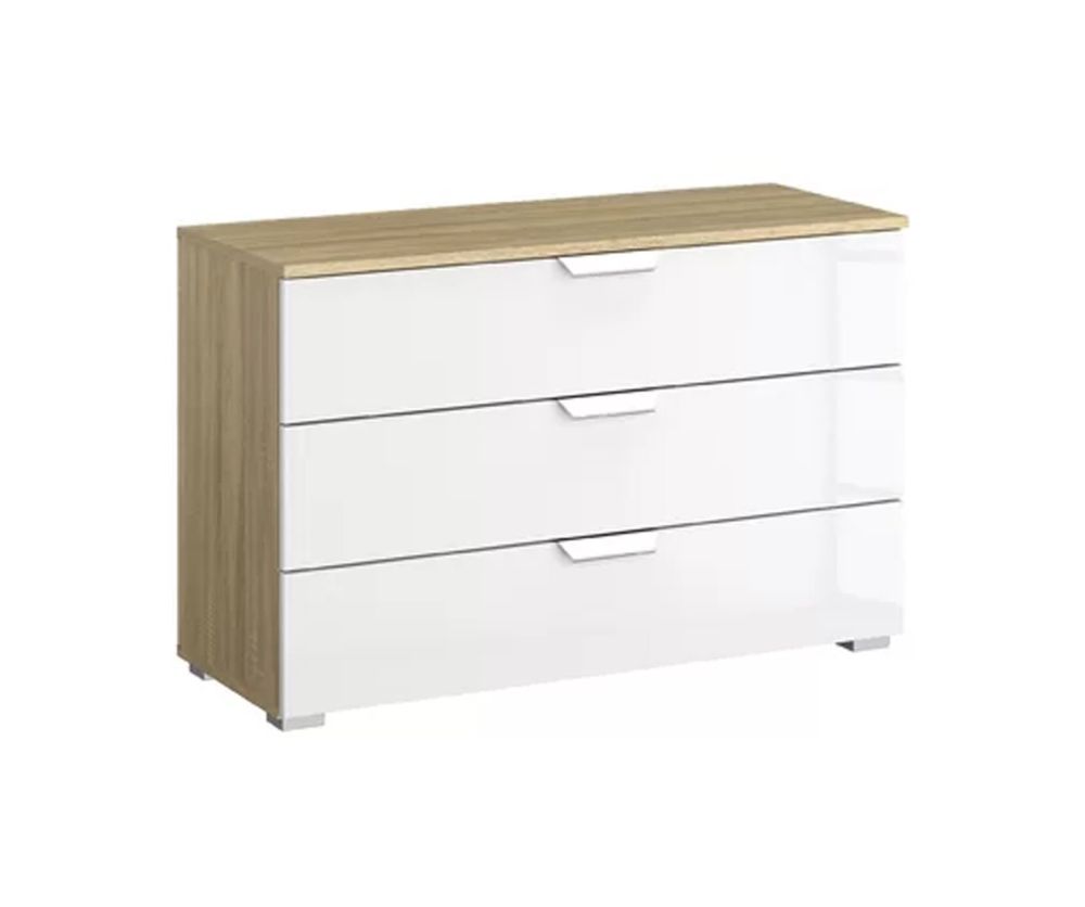 Rauch Aditio 3 Drawer Chest with High Polish White Front
