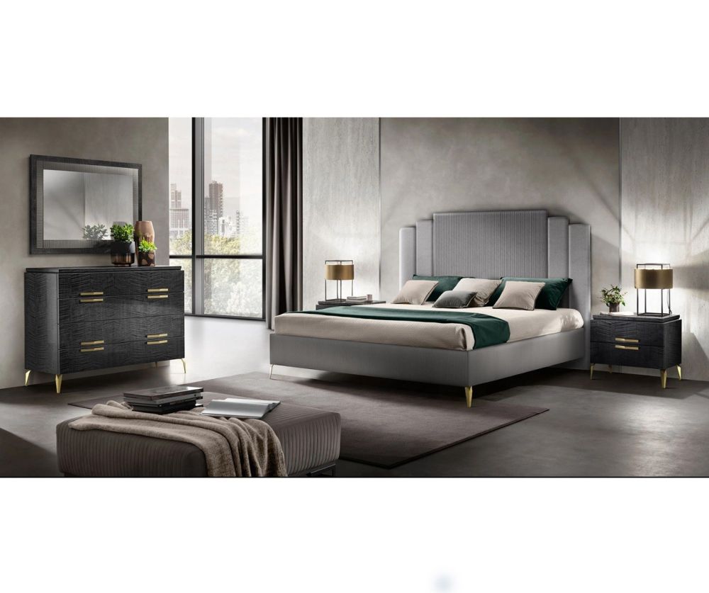 Adora Moderna Gold Italian 8 Drawer Dresser 