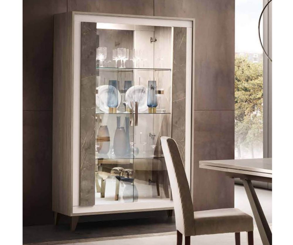 Arredoclassic Ambra Italian 2 Door Display Cabinet
