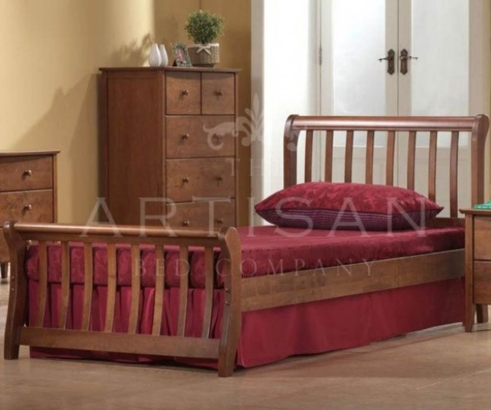 Artisan Milan Dirty Oak Wooden Bed Frame