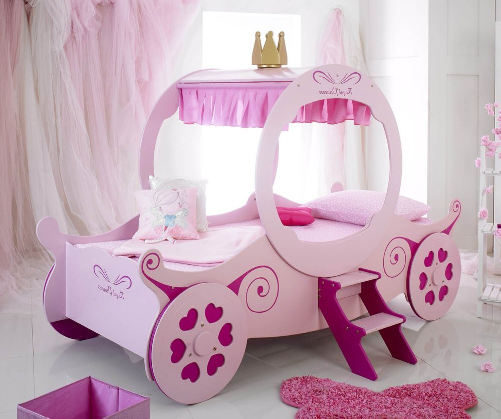 Artisan Pink Princess Carriage Bed Frame