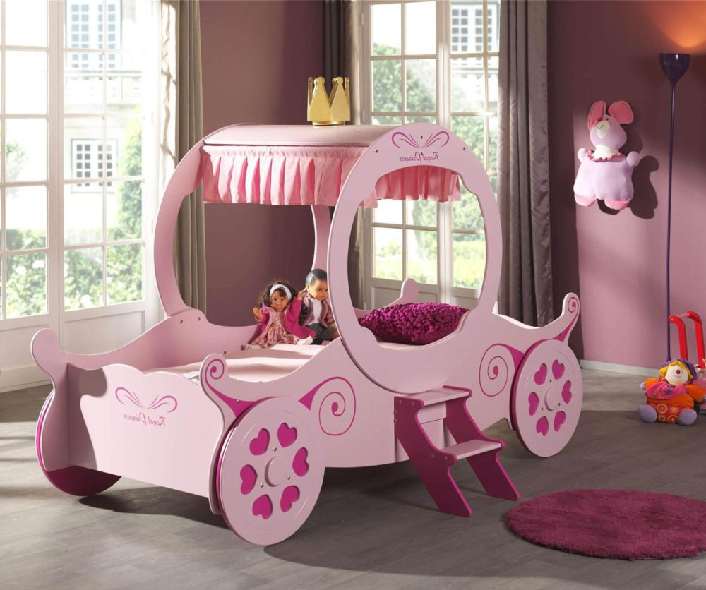 Artisan Pink Princess Carriage Bed Frame