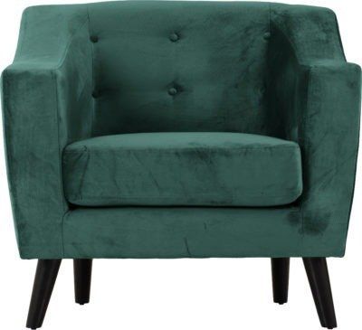 Seconique Furniture Ashley Green Fabric Armchair