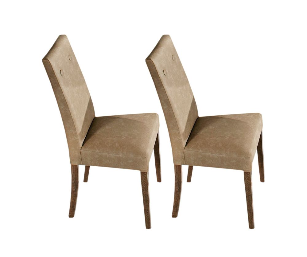 H2O Design Athen Rovere Monte Italian Dining Chair in Pair
