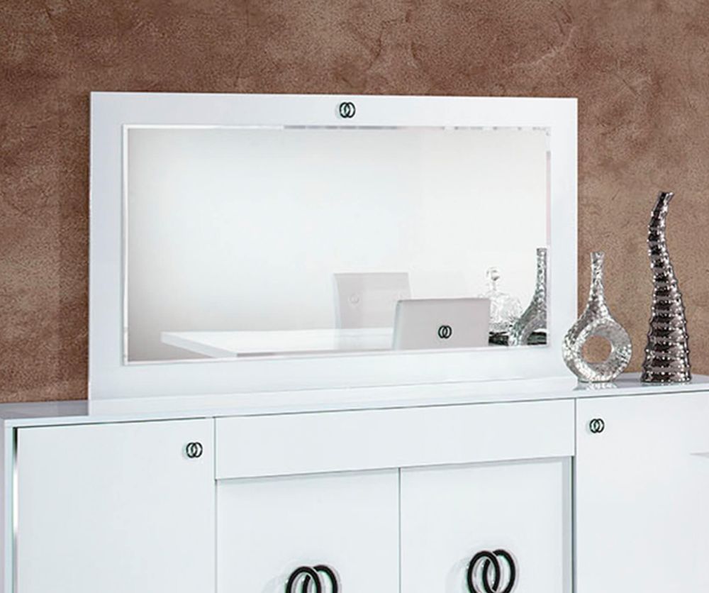 H2O Design Athen White Italian Mirror