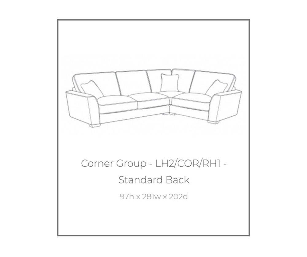 Buoyant Upholstery Atlantis Standard Back Corner Sofa (R1, CO, L2)