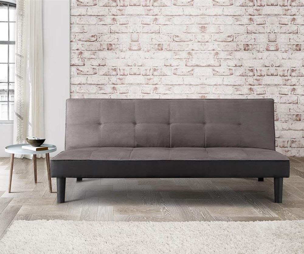 Birlea Furniture Aurora Grey Velvet Sofa Bed