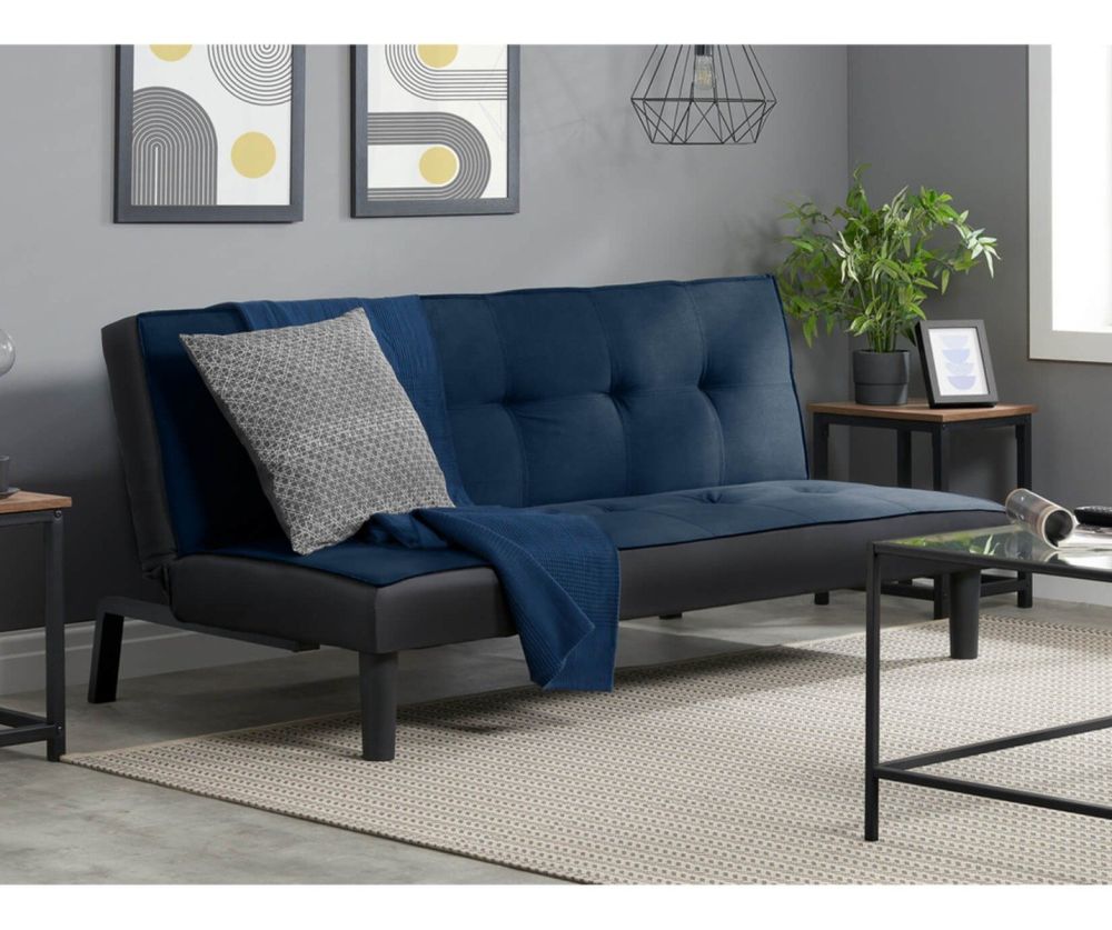 Birlea Furniture Aurora Midnight Blue Fabric Sofa Bed
